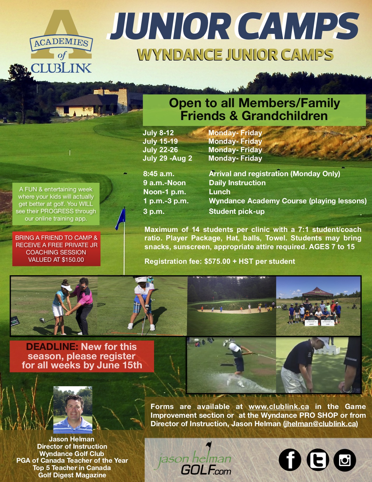 Private Junior Golf Coaching Programs and Junior Camps in Toronto