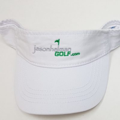 Jason Helman Golf White Visor